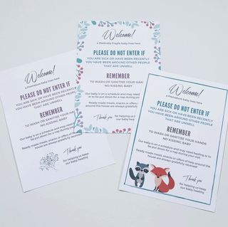 Printable 'Welcome' Door Signs