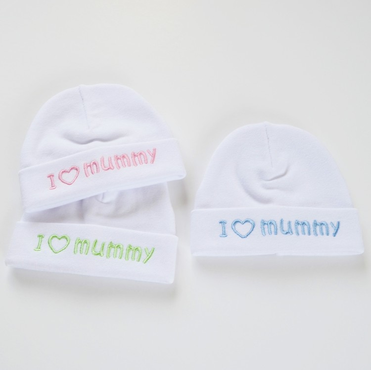 Embroidered Hat - I love mummy