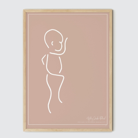 Baby Birth Print - Clay