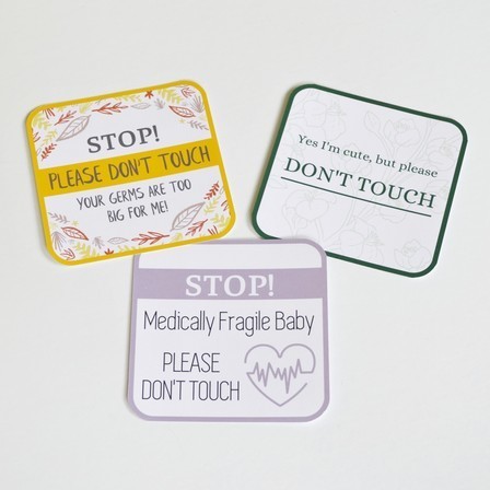 Don't Touch! Pram/Capsule Signs