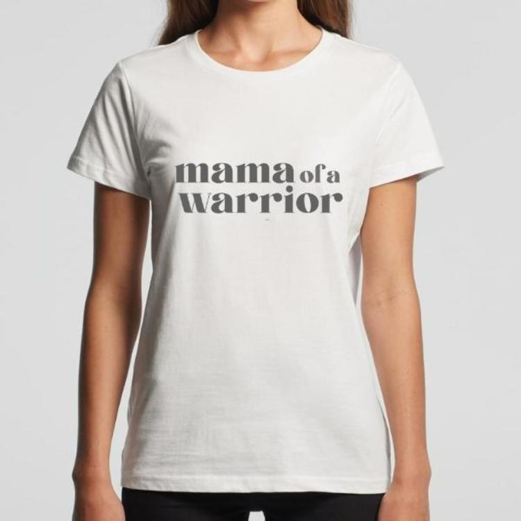 Mama of a Warrior, Fitted Tee